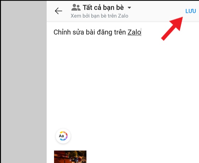 Cách chỉnh sửa bài đăng trên Zalo cho iPhone, điện thoại Android
